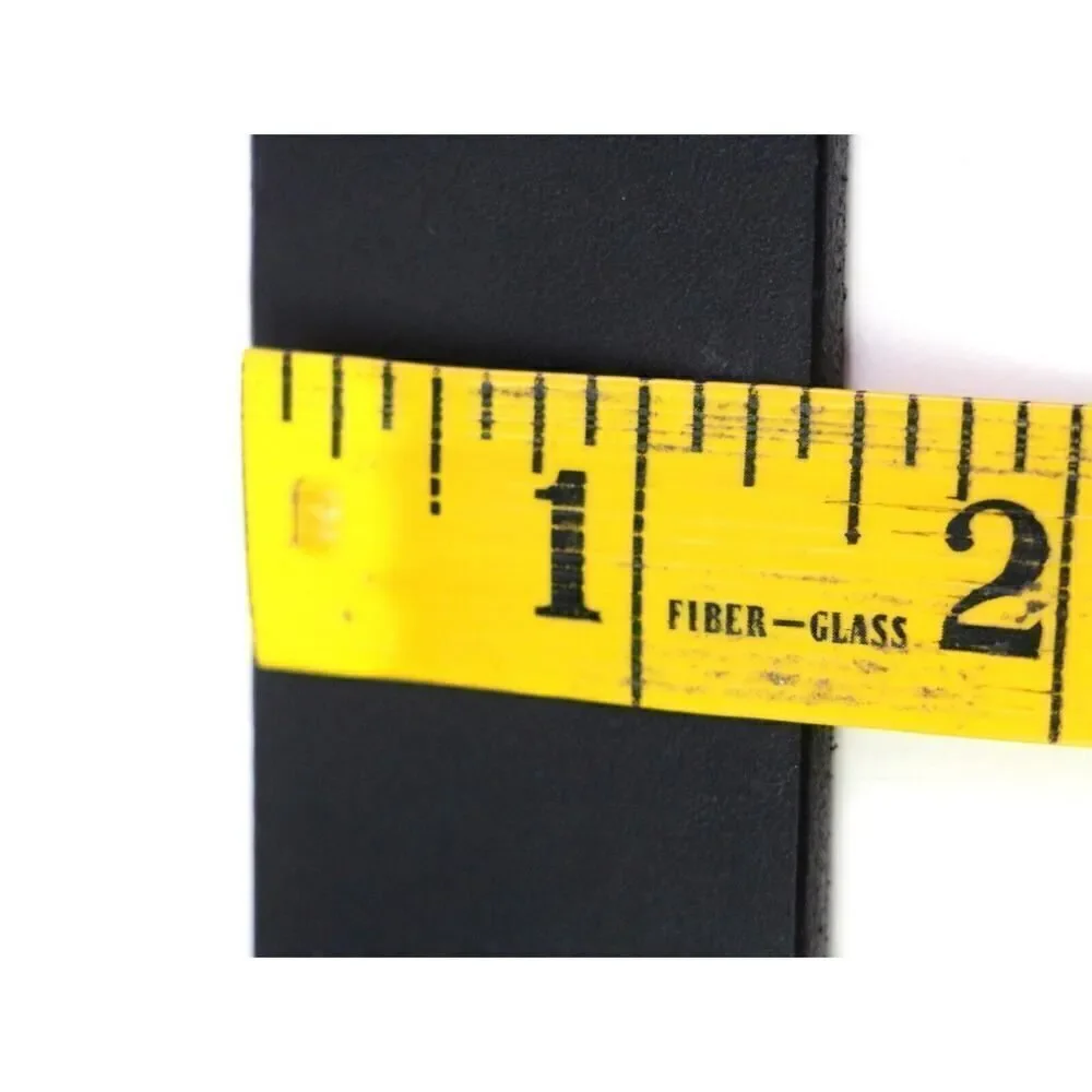 AL & Co BLACK REAL LEATHER 1 3/8